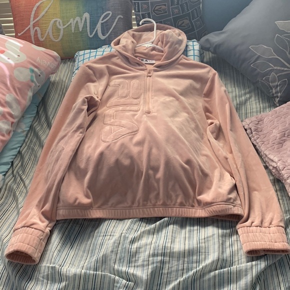 FiLa Velvet Jacket With Hoodie - Picture 2 of 5